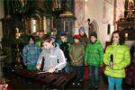 IMG_3817 Advent is a Leucht`n. Pfarrkirche Dellach 2014 Johannes am Xylophon.JPG